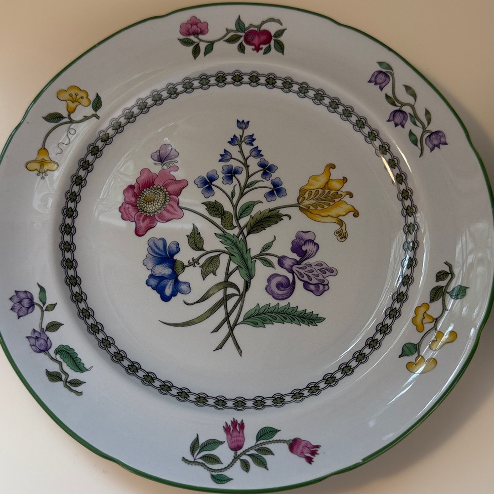 Spode A Summer Palace W150 fine stone salad plates - set of 2